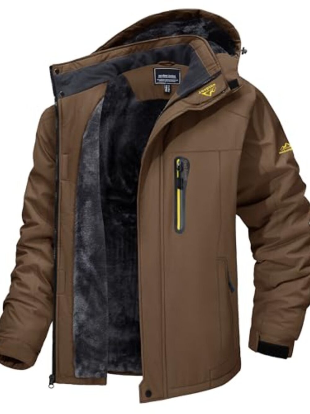 Men's Waterproof Fleece Liner Winter Ski Jacket Mountain Windproof Snow Coat